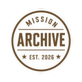 Archive Logo Kiss-Cut Sticker — Vintage Mission Emblem Sticker (Est. 2026)