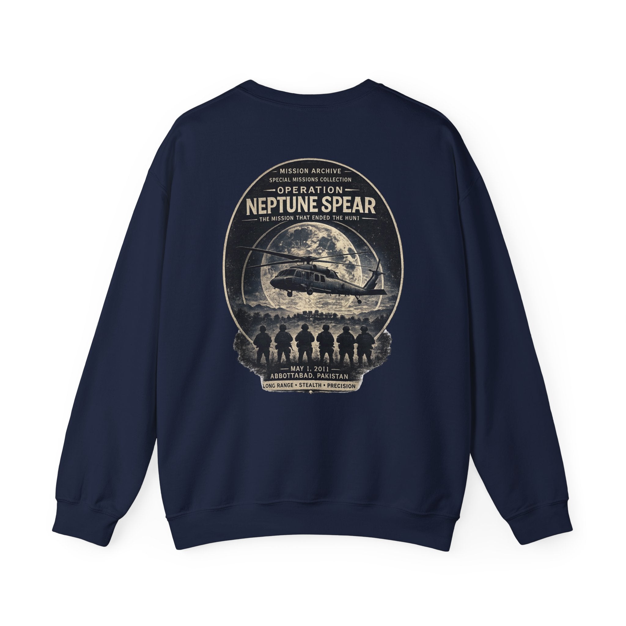 Archive Seal Crewneck Sweatshirt — Minimal Vintage Logo Pullover