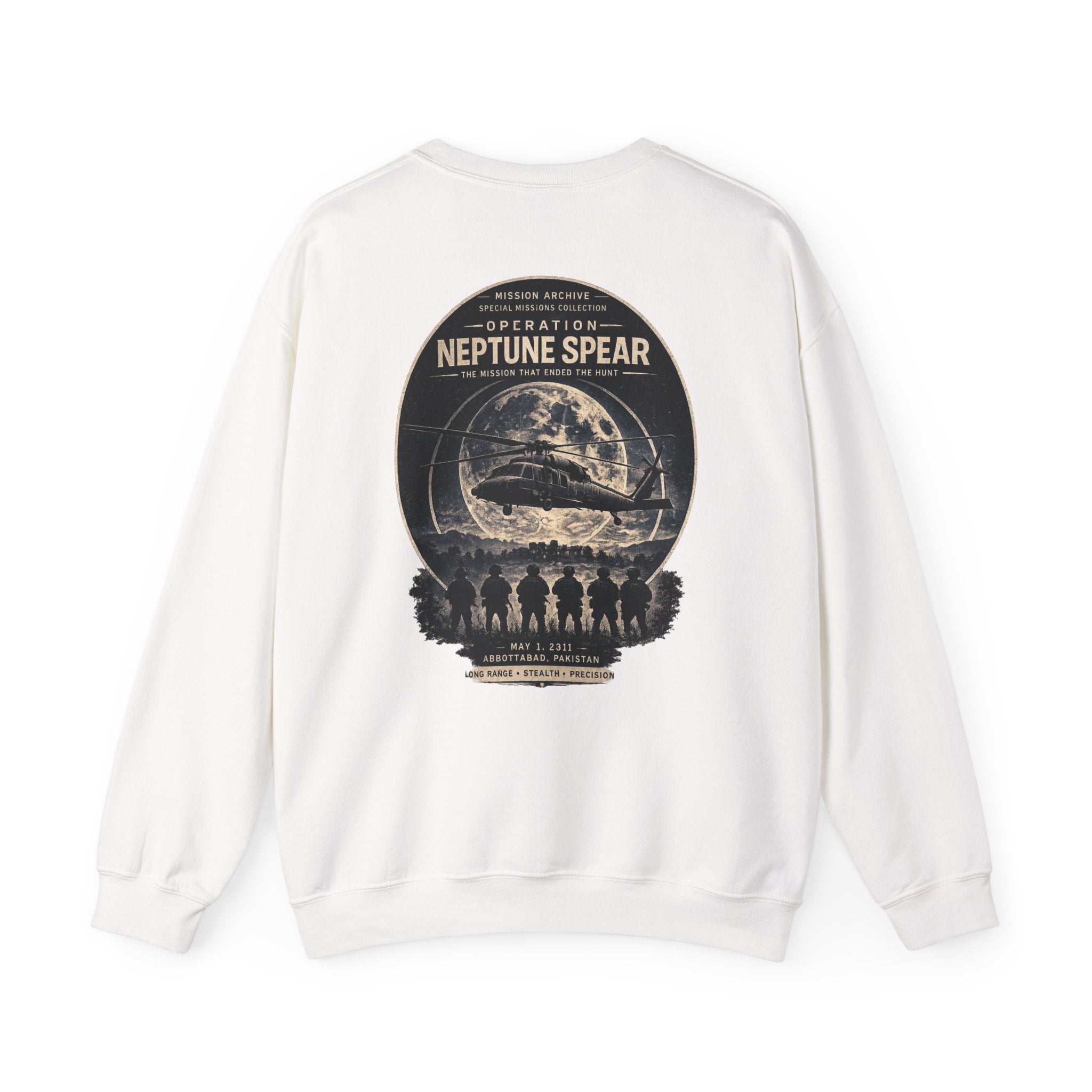 Archive Seal Crewneck Sweatshirt — Minimal Vintage Logo Pullover