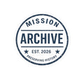 Mission Archive Round Sticker — 'Mission Archive Est. 2026' Kiss-Cut Laptop Decal