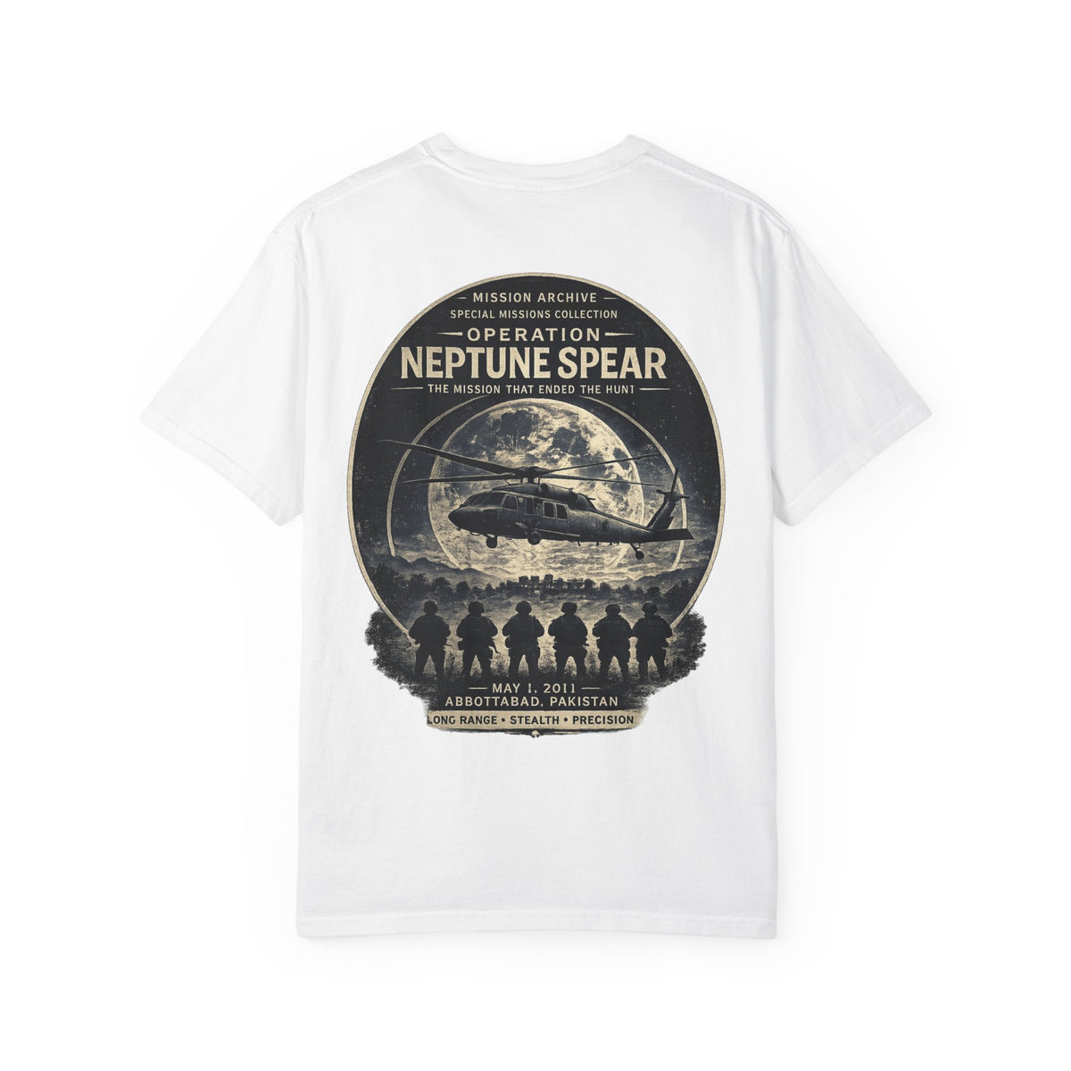 Operation Neptune Spear T-Shirt — Mission Archive Military Tribute Tee