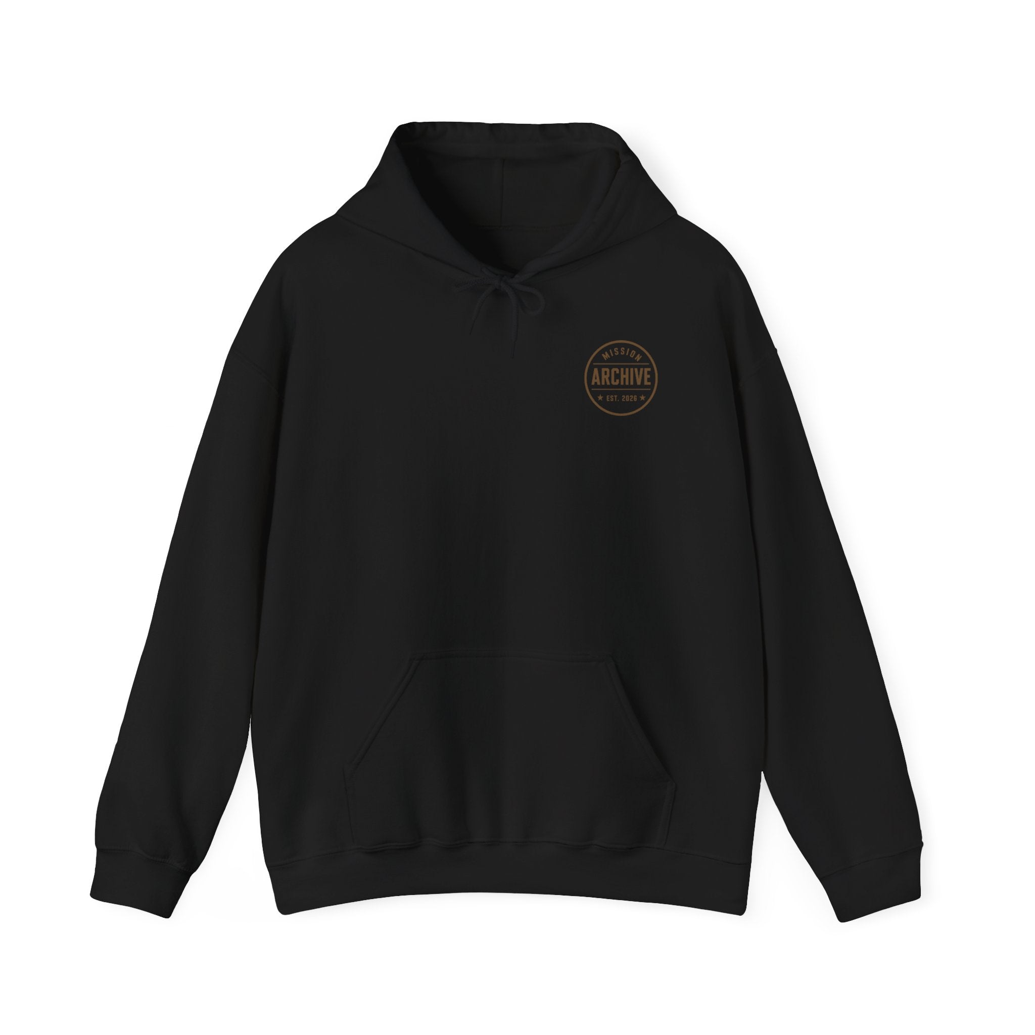 Midnight Hammer Hoodie — Vintage Rock Band Logo Hooded Sweatshirt
