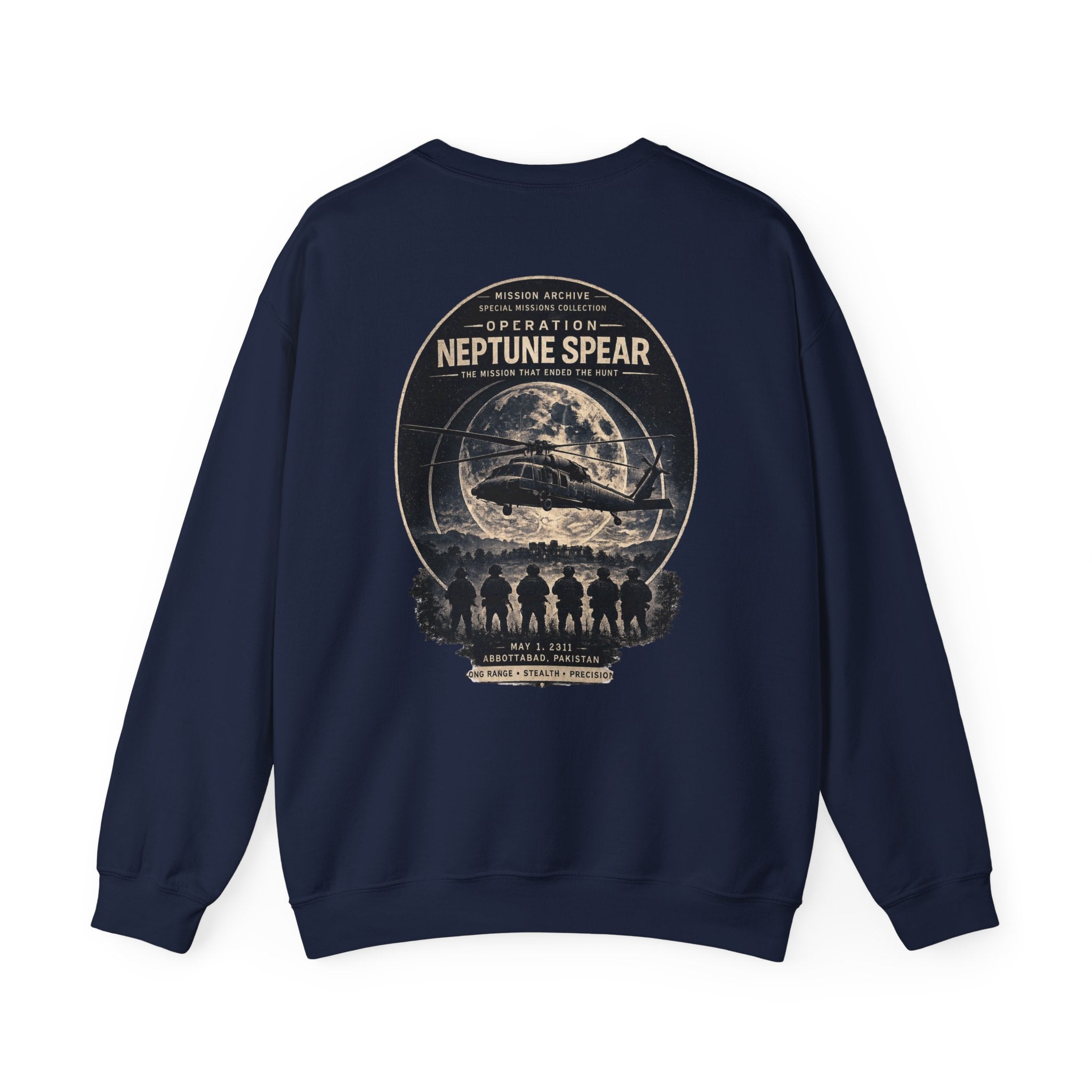 Archive Seal Crewneck Sweatshirt — Minimal Vintage Logo Pullover