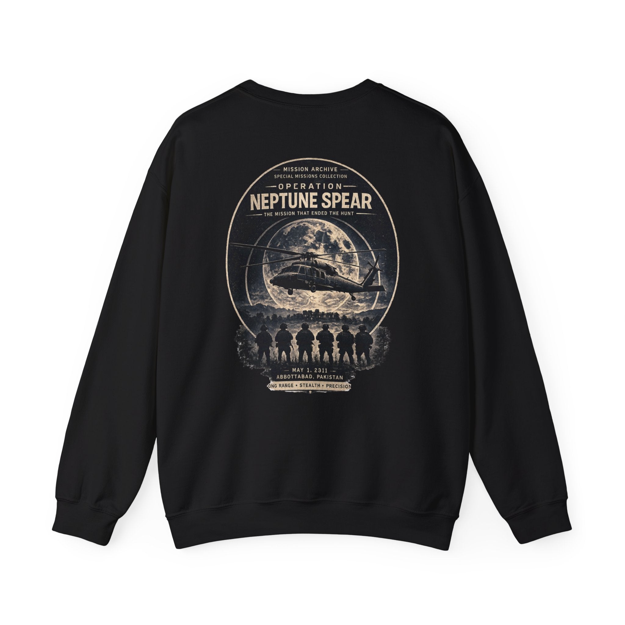 Archive Seal Crewneck Sweatshirt — Minimal Vintage Logo Pullover