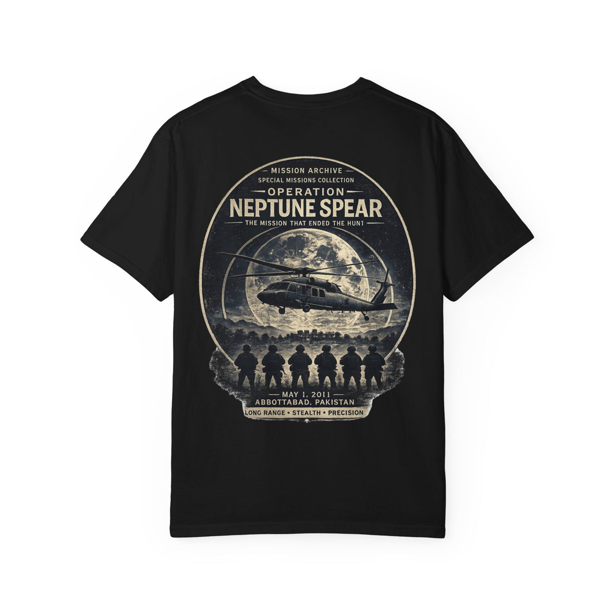 Operation Neptune Spear T-Shirt — Mission Archive Military Tribute Tee